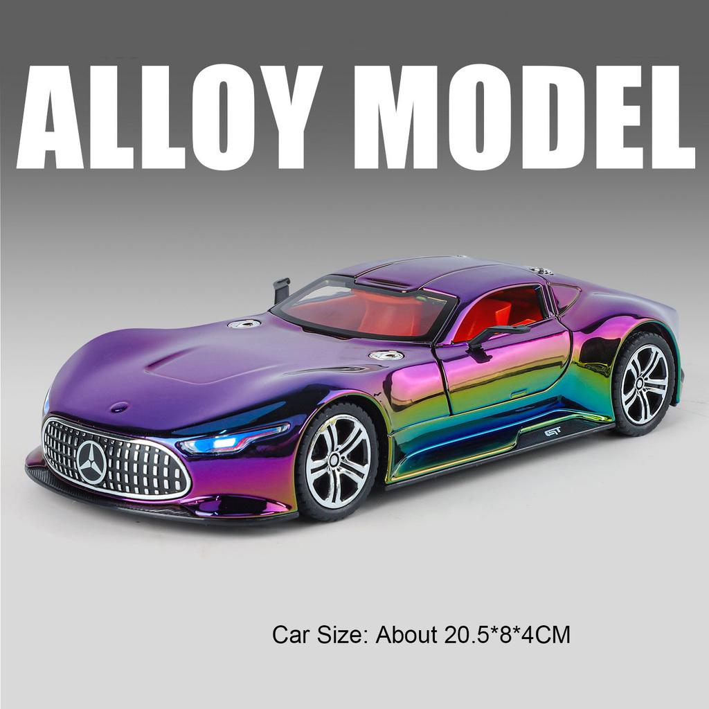 1:Масштаб 1:24 Vision GT 300SL Модель автомобиля Игрушка Двери Открываются Рулевое управление Колесами Металлическая Литая Модель Автомобиля Коллекция Подарки для Мальчиков