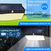 368 LED Solar Lights Outdoor Motion Sensor Solar Fence Lights 3 Modes Wall Light Waterproof Bright Solar Security Light Garage