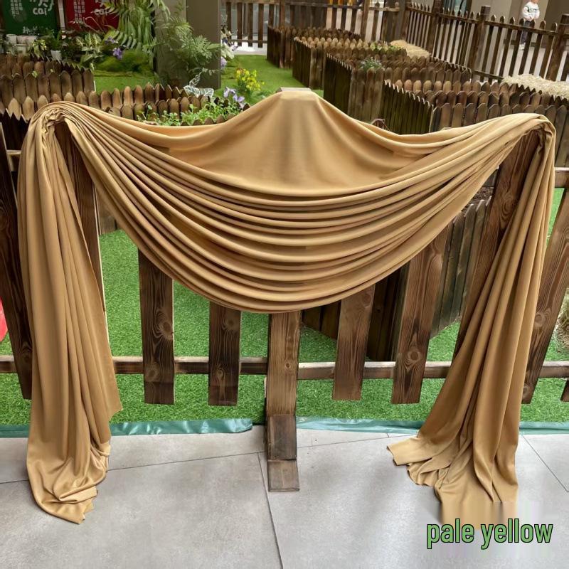 Beige Milk Tea, Champagne, and Avocado Green Wedding Backdrop Decoration - Retro French Style Photography Cloth