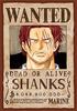 208-piece Jigsaw Puzzle: One Piece Wanted Poster [Shanks] 208-072
