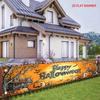 Halloween Fence Banner Pumpkin Bat Haunted Castle Forest Outdoor Yard Decor