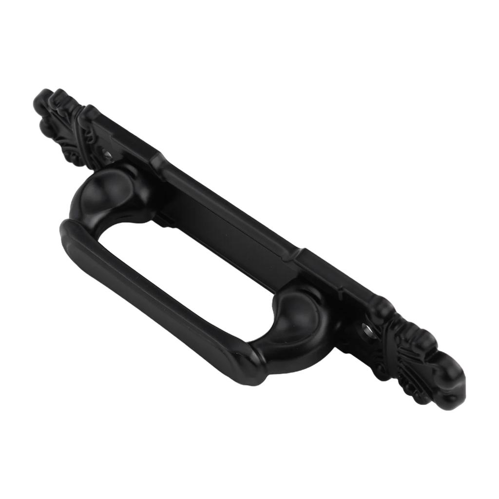 Ручка для раздвижной двери амбара, фурнитура для раздвижной двери, черная, прочная, внутренняя деревянная дверная ручка, ручка для мебельного шкафа без перфорации