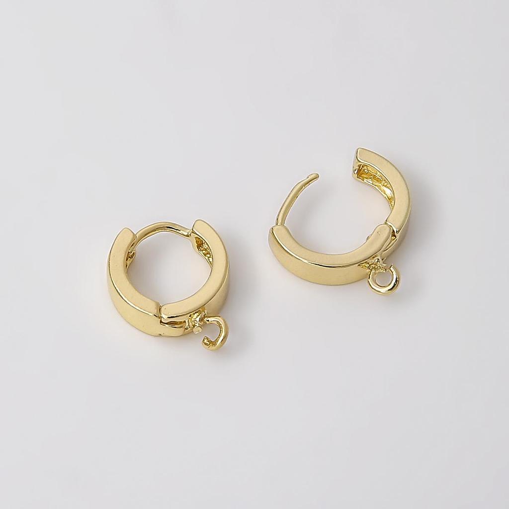 1 пара латунных сережек-крючков размером 12/13/14 мм для женщин и девочек, серьги с застежкой