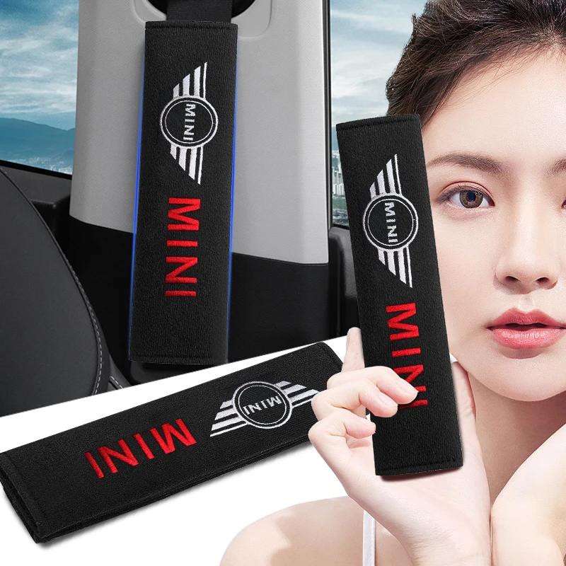 New Car seat belt cotton shoulder protection Car Accessories For BMW Mini Cooper F54 F55 F56 R56 R60 SONE Roadster Clubman Coupe