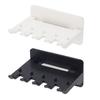 Wall Mount Toothbrush Holder 5 Slots No Drill Adhesive Modern Multi-functional Phone Toothpaste Storage Organizer Rack Bathroom Supplies