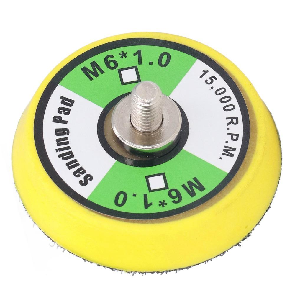2pcs M6x1 Thread Hook and Loop Backing Pad 15000 RPM Rated Polisher Backing Pad Sanding Task