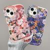 Full Screen Flowers Are Suitable for IPhone13 IPhone Case Huawei Pura70pro Dual Bracket 16 Xiaomi 15/14