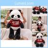 Adorable China Panda Plush Toy Doll Soft Cuddly Stuffed Animal Pillow With Sweater