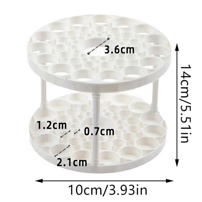 Коробка для хранения шпилек с 45 отверстиями, многофункциональная, большой емкости, для хранения кистей для макияжа, настольный органайзер, подставка для ювелирных изделий