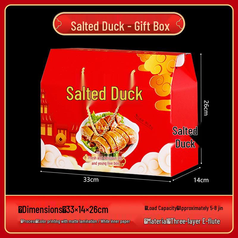 Spring Festival Deli Gift Box: Cardboard Packaging for Meats and Seafood