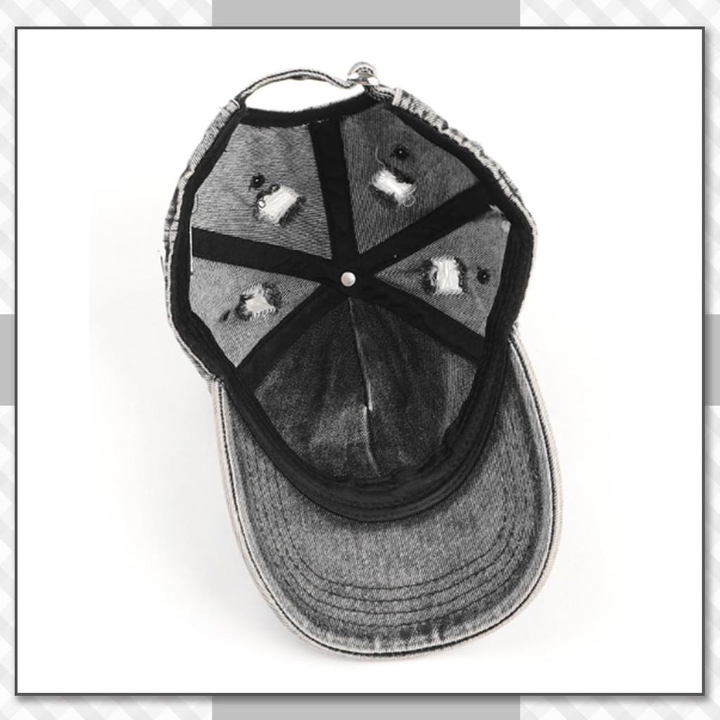 Хромированный журавль, винтажный, потертый деним, повседневная мода для мужчин и кепка CB282, для женщин, (черный)