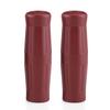 1"-7/8" Motorcycle Handlebar Grips Handlebars Non-Slip Rubber Vintage Cola Bottle Design 1 Pair (Left and Right) Black White Brown Brown