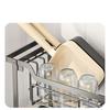 2 Tier Dish Drying Rack Stainless Steel Dish Drainer Racks for Kitchen Counter