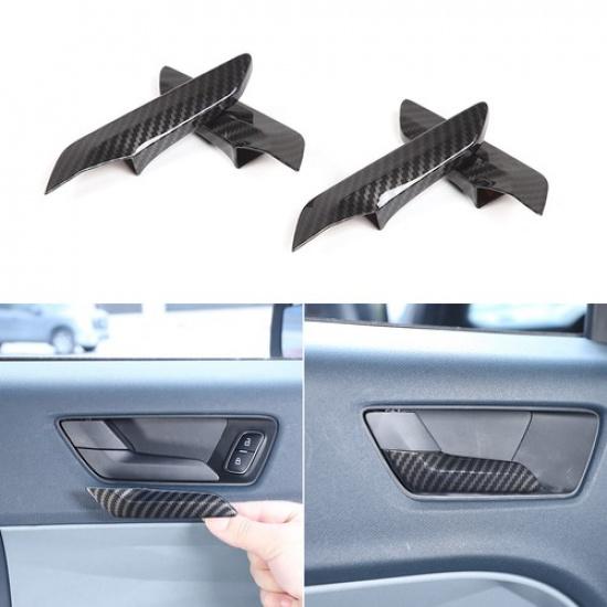 ABS Carbon Inner Door Handle Switch Cover Panel Trim For Ford Maverick 22-24