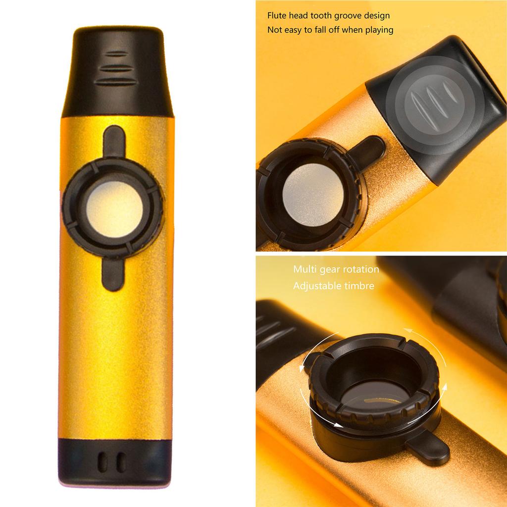 ABS and Aluminum Alloy Kazoo Colorful Kazoo Adjustable Kazoo Musical Instrument Suitable for Keyboard and Violin Player