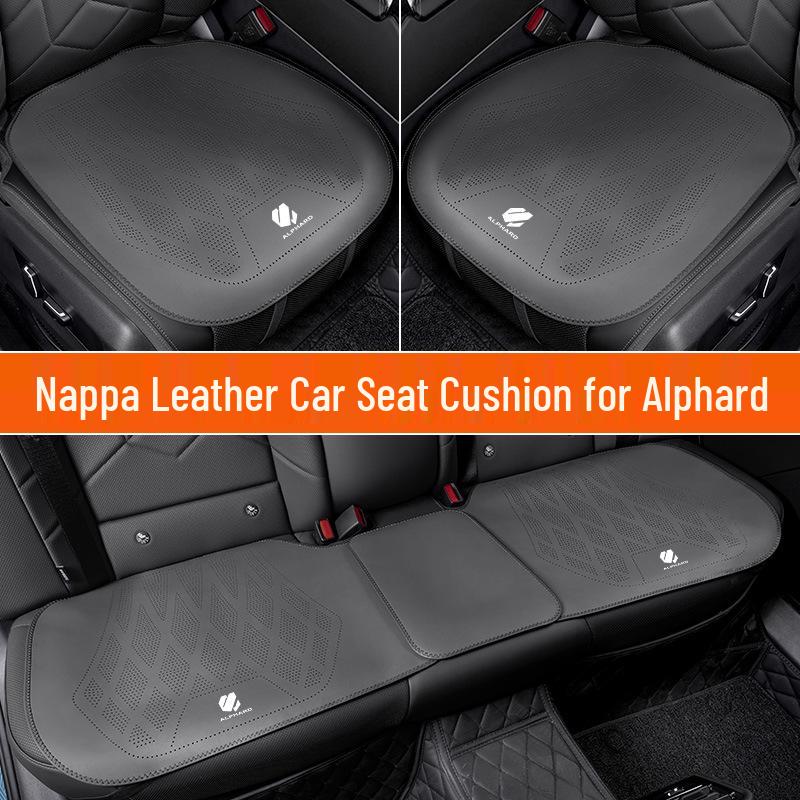 Дышащие кожаные чехлы на сиденья Toyota Alphard, 3-компонентные, универсальные для всех сезонов