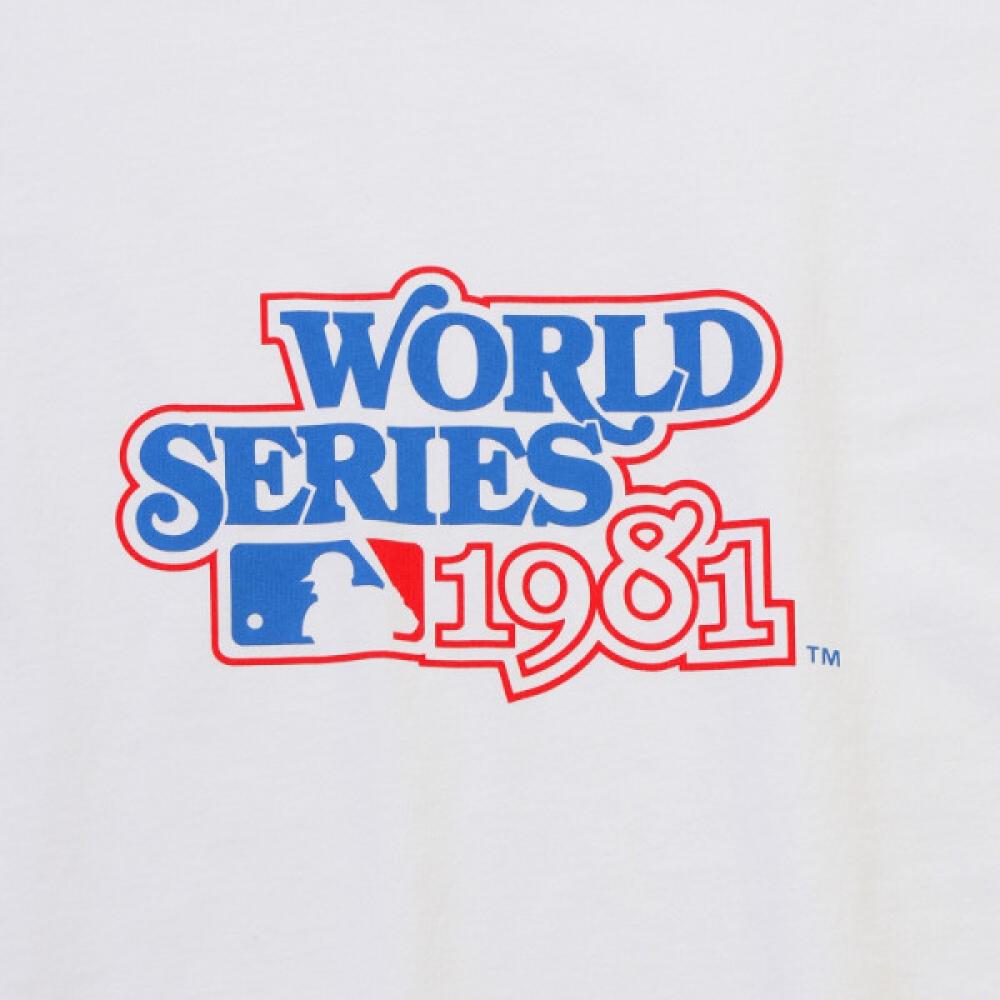 New Era La Dodgers Рингер Футболка Мировая Серия Белый