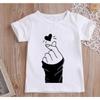 Милая футболка с принтом GirlsThan Heart унисекс Harajuku футболка детская одежда с рисунком топ на возраст от 1 до 13 лет детская одежда на день рождения