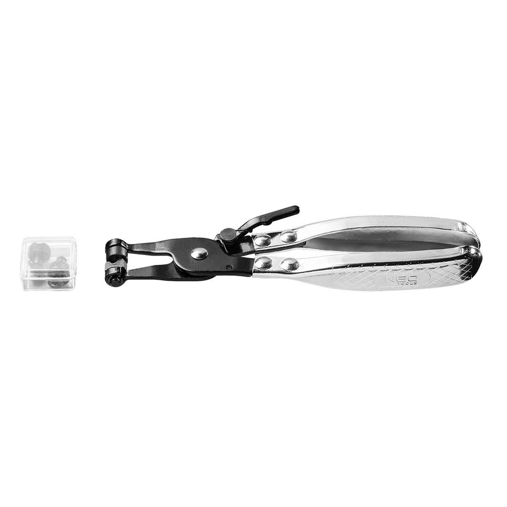 Self-tightening cable tie pliers