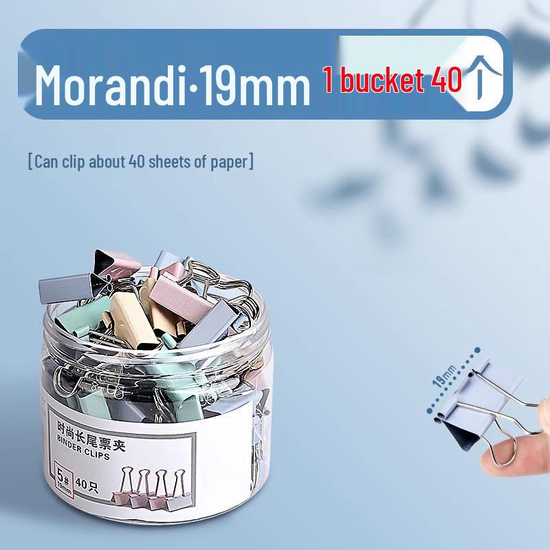 Зажим Моранди с длинным хвостом - Большой дизайн "Ласточкин хвост" и "Феникс" для бумаг и книг