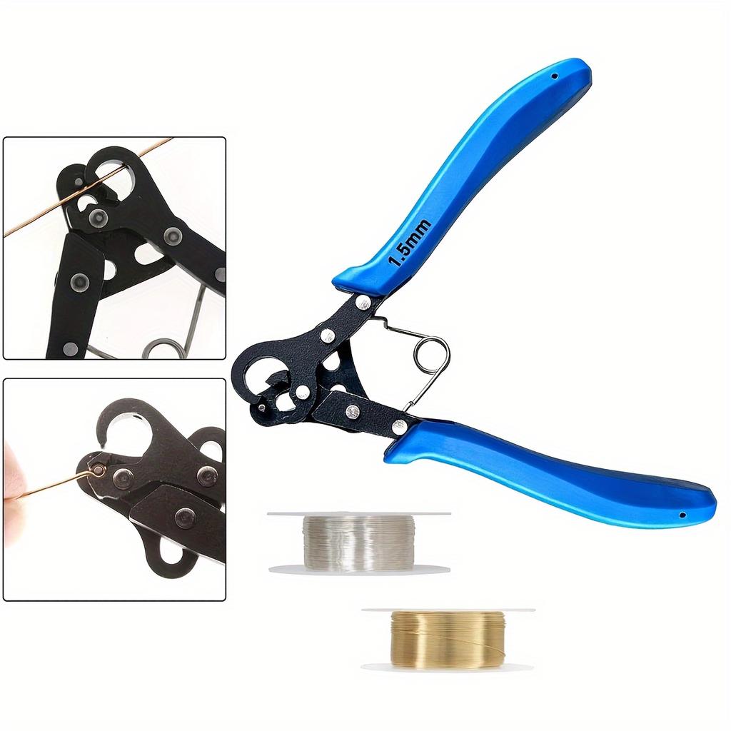 1.5/2.255/3мм Плоскогубцы для обмотки медной проволоки, Многофункциональный зажим для изготовления ювелирных изделий с эргономичным дизайном для DIY поделок