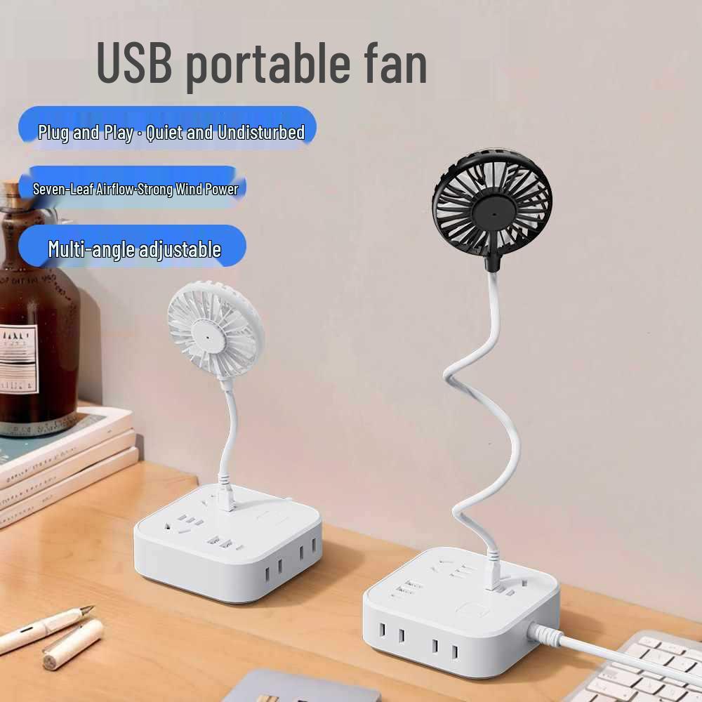 Portable Silent USB Mini Fan for Baby, Dorm, & Desktop with High Wind Power