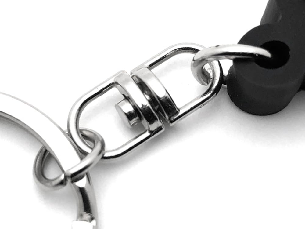 SPEED ADDICT Motorcycle RUBBER KEY HOLDER Thick Rubber Key Chain, Black/motorcycle