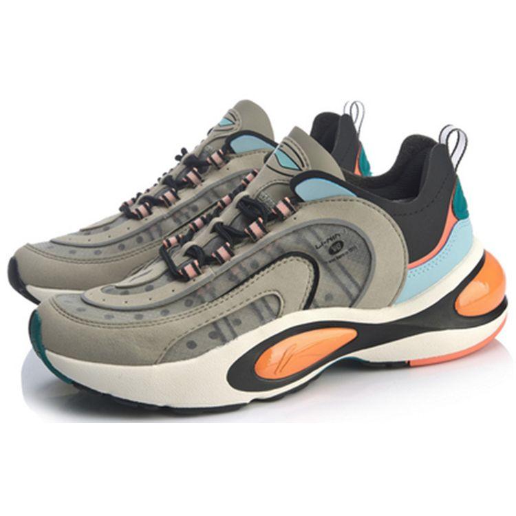 Li Ning V8 Series Non-Slip Wear-Resistant Low-Top Running Shoes Women Sneaker Camel-Gray ARHP128-10