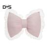 Bow-shaped Pillow Ruffle Lace Decor Fluffy PP Cotton Filling Holiday Adds Elegance And Romance Pillow Bed Couch Car Seat Decoration Companion Pillow