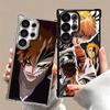 Bleach Kurosaki Ichigo Plating Phone Case For Samsung Galaxy S24 S25 FE S26 Edge S23 Ultra S22 S21 Plus S20 Anti-Fall Airabag Co