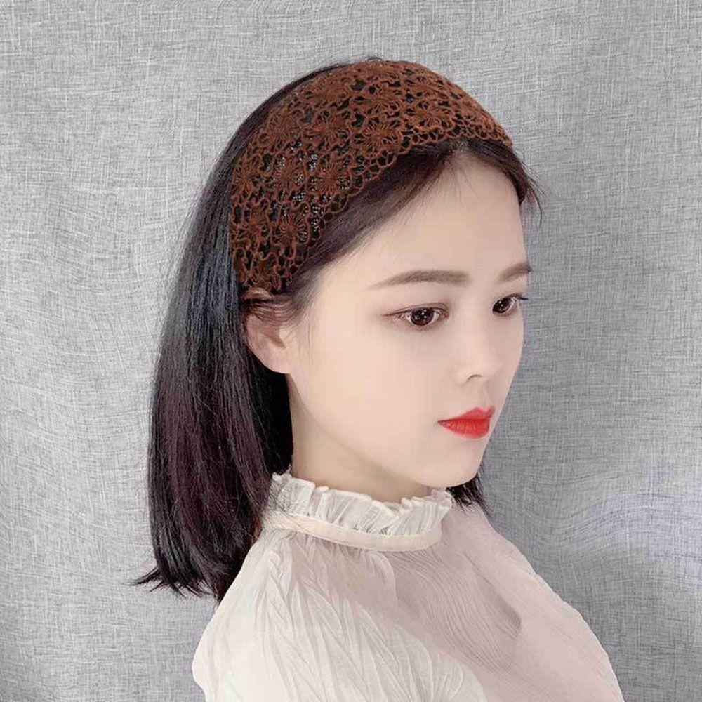 Toothed Non-slip Hairbands Hair Accessories Lace Turban Exquisite Hair Hoop