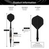 Cyeelife Pro Soft Tip Darts Set Comes with 30 Extra Dart Tips and Gift Storage Darts Plastic Tips 18g, Box,