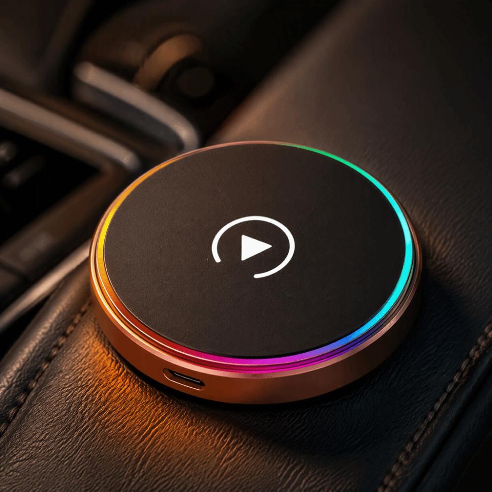 2-in-1 CarPlay Adapter Box Wireless Car Screen Casting Bracket Holder Magnetic Phone Mount For Car