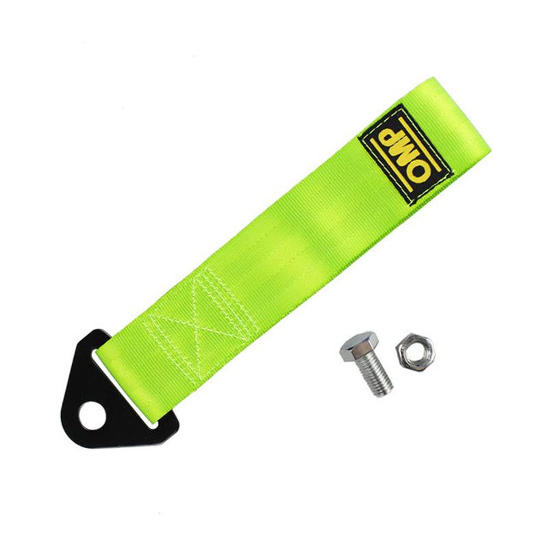 Универсальный высокопрочный нейлоновый буксирный ремень 28 см, автомобильные гоночные буксировочные тросы, тросы для авто прицепа, бампер прицепа, Макс. 2 т, буксировочный ремень с гайкой