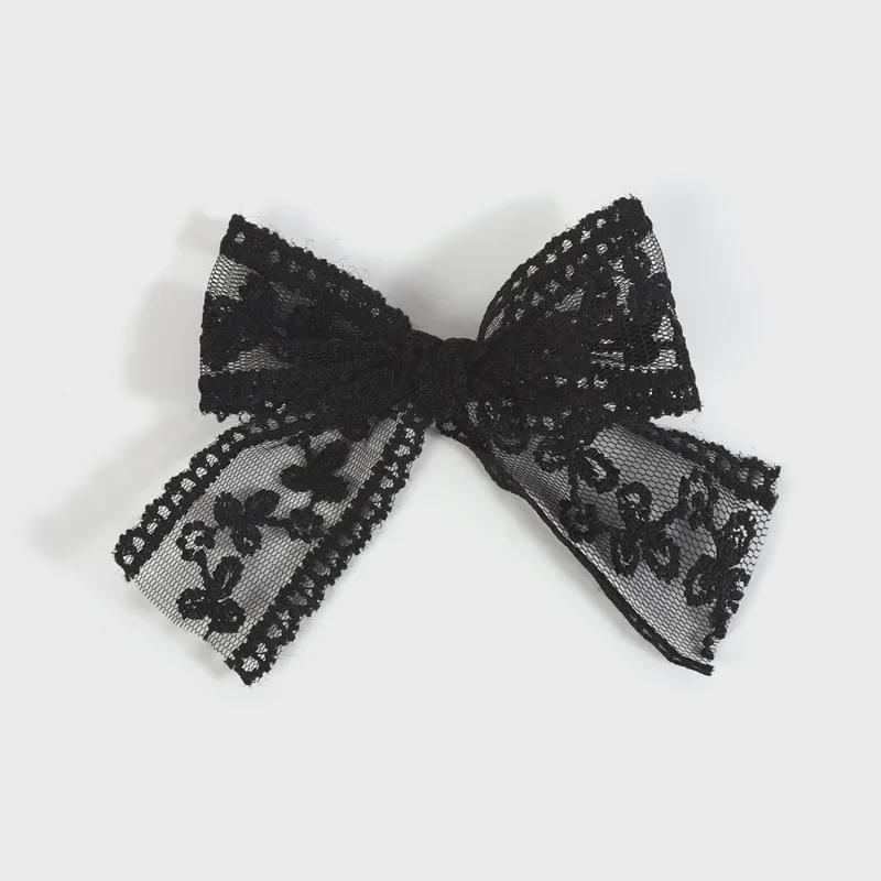 Сладкий темпераментный сетчатый кружевной бант для головы - аксессуары для волос и одежды своими руками