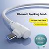 Элегантный USB C кабель для зарядки под прямым углом с усиленной оплеткой, эргономичная линия данных для долговечной работы