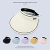 New Japanese UV Sunscreen Empty Top Hat Outdoor Face Cover Big Brim Sun Hat Summer UV Protection Empty Top Sun Hat