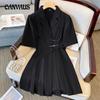 Plus Size Women's Pleated Dress Premium Feeling Dress Summer