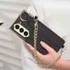 Мобильный телефон Samsung ZFold6 Кожа Хитен Маленький Стиль Аромат Браслет Сумка для карт Портативный Браслет на цепочке Кожаный чехол