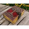 Large Grimoire Leather Journal Diary Zauberbuch Journal Blank Spell Book