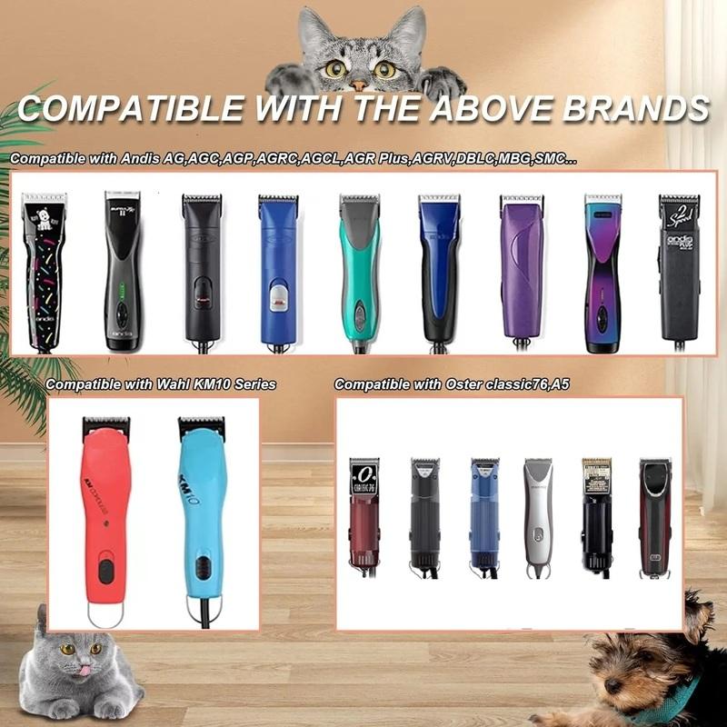 Professional Pet Dog Grooming Detachable ceramic blade Compatible with Andis/Oster A5/Wahl KM Series Animals Clippers