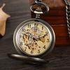 Qinggu Hollow Glossy Fully Automatic Mechanical Pocket Watch Men's and Women's Gift Mechanical Watch