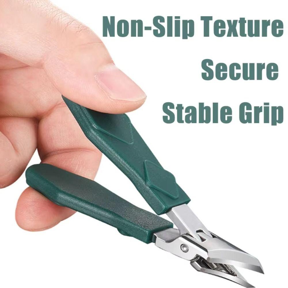 Anti-Splash Slant Edge Nail Clipper Eagle Beak Stainless Steel Oblique Toe Nail Trimmers Manicure Tool Fingernail Clipper