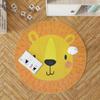 Декоративным сплетенный хлопком низкопробный сплетенный машиной картины льва, ковер комнаты штрафа пятна устойчивый Вашабле современный