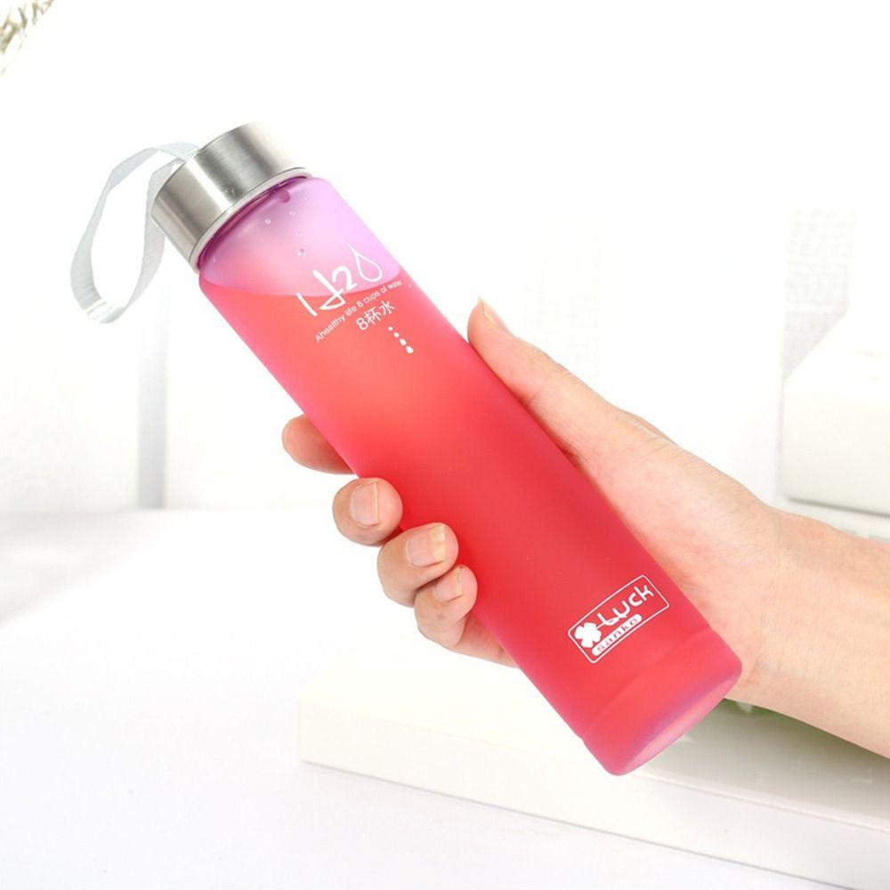 280ML Portable Leak-proof Transparent Plastic Drinking Bottle Water Cup Sport Kettle