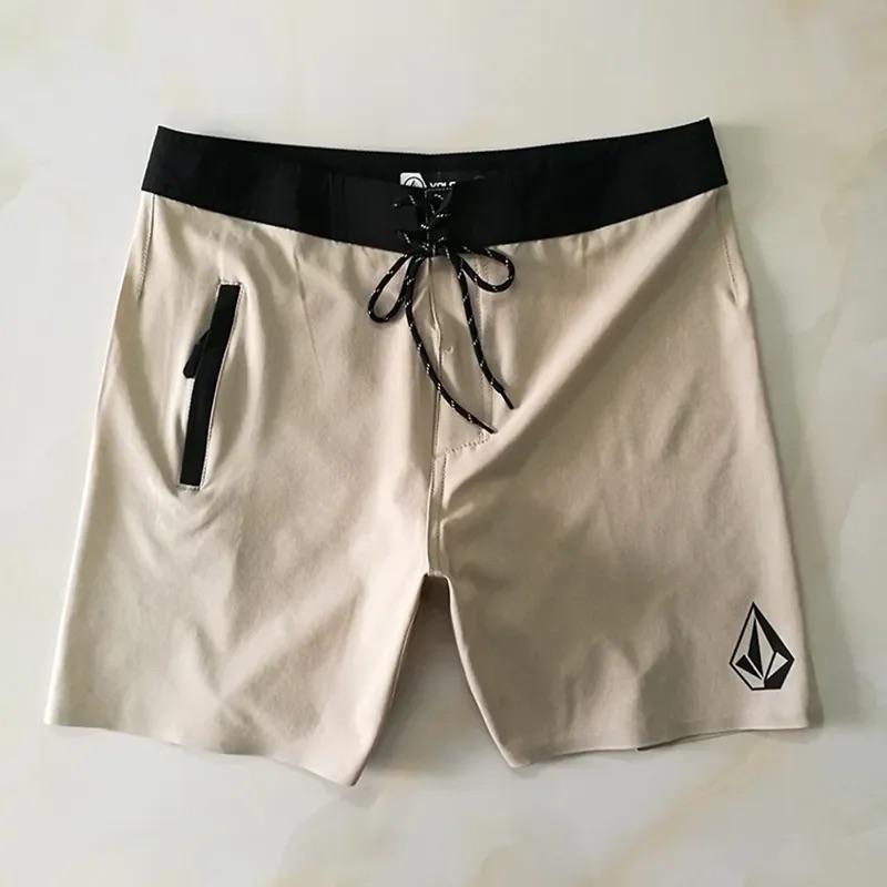 Новые водонепроницаемые шорты для плавания Лазерные легкие мужские boardshorts Спандекс Высокая эластичность Бермуды Фирменные плавки