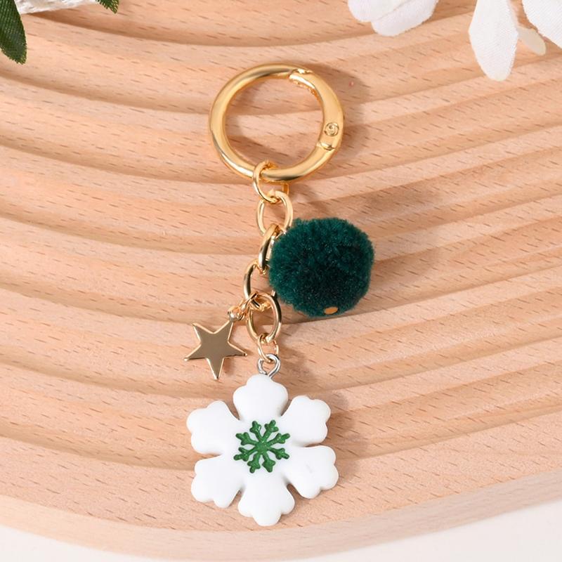 Рождественская елка Санта Клаус Брелоки Шарм для сумки для женщин Изысканная подвеска для сумки Брелок для ключей от машины Ювелирное изделие Рождественский подарок