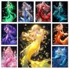 Diamond Painting Fantasy Mermaid Zodiac Constellations Embroidery Full Square Round Cross Stitch Rhinestones Mosaic Home Decor