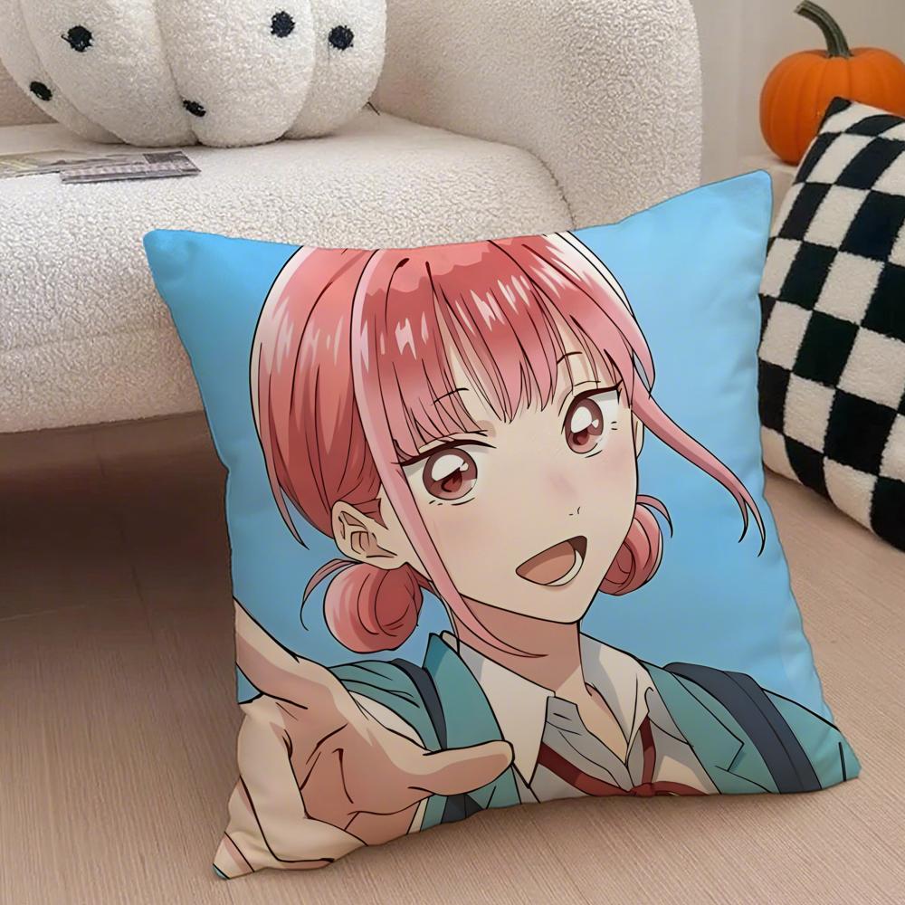 Heartwarming Sports Japanese Anime BBlue Box Cushion Cover Throw Pillow Cover Hidden Button Durable Polyester Chair Cushion