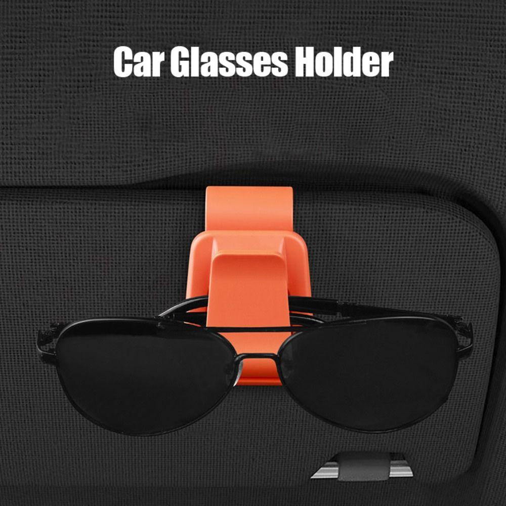 Stable Car Sunglasses Holder Shock-proof Automotive Hanger Multifunction Car Glasses Clip Card